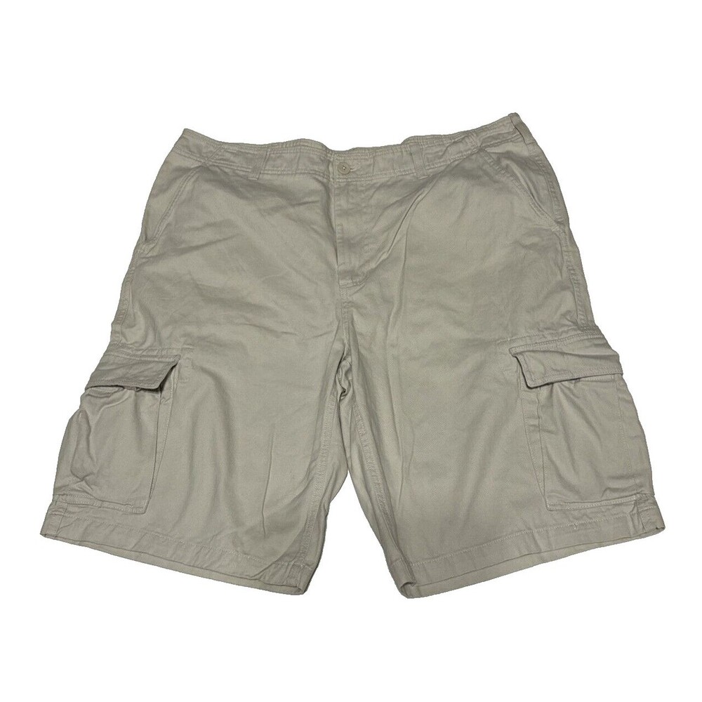 Urban Pipeline Shorts Men's Size 40 Cargo Solid Khaki Flat Front 6 Pockets